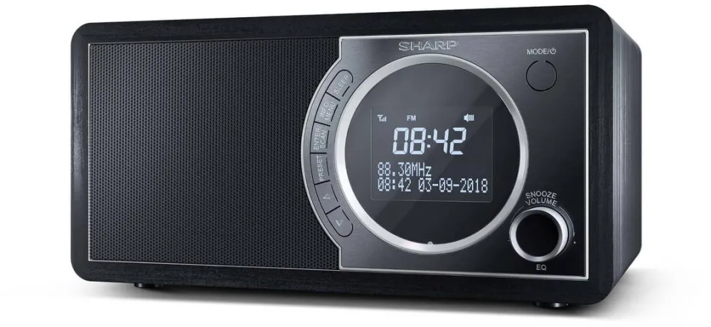 Radio Sharp DR-450(BK) Digital, FM/DAB/DAB+, Bluetooth 4.2, Alarm function, Midnight Black