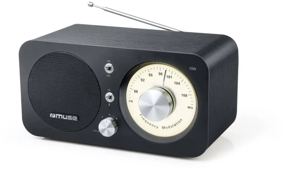 MUSE M-095 BT Radio, Bluetooth / NFC, Portable, Black