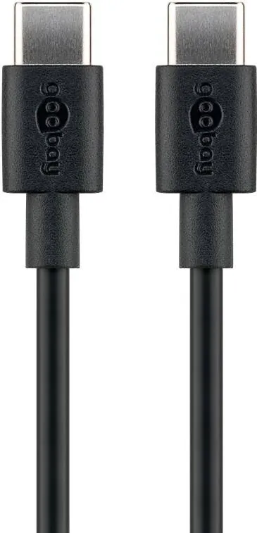GOOBAY 66318 USB-C™ Charging and Sync Cable, 1 m, Black