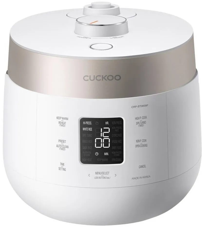 Cuckoo Multicooker Cuckoo CRP-ST0609F, 1,08 l, 880 W, sampanie, alb, 265x261x354mm
