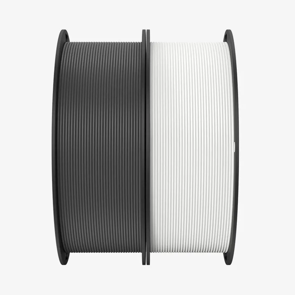 CREALITY Creality Ender-PLA Filament Value Pack White/grey, 3D Filament (2 kg, 1.75 mm, on 2 rolls)