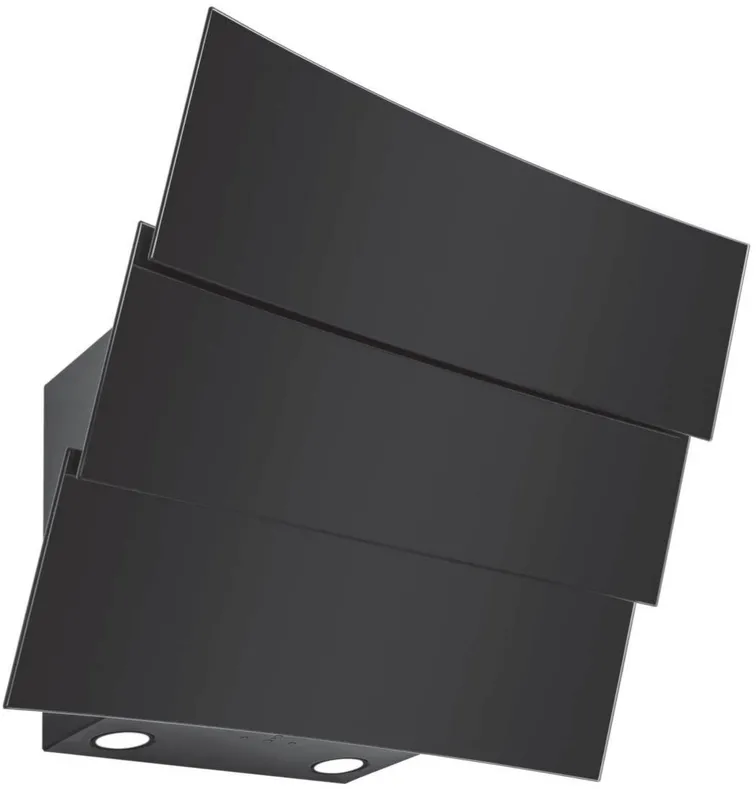 Tornado Hota Decorativa Tornado NORTE Touch Free 1100 (60) LED, 1 motor Turbo, latime 60 cm, 4 viteze, absorbtie 1100 m3/ora, filtru anti-grasimi aluminiu 5 straturi, Negru/Sticla