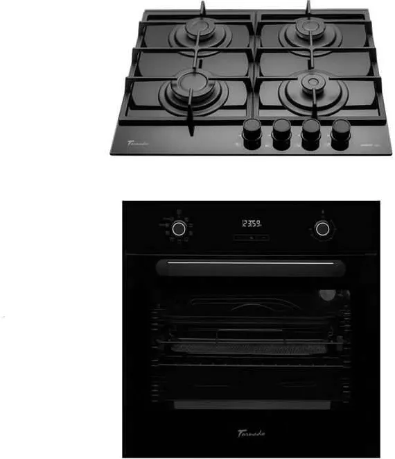 Tornado Pachet Cuptor electric incorporabil Tornado Simphony, Negru + Plita incorporabila Tornado Simphony, Negru
