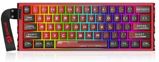 Tastatura Redragon Tastatura gaming mecanica Redragon Venom rosie cu negru iluminare RGB