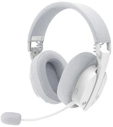 Casti Over-Head Redragon Casti gaming Bluetooth cu fir si wireless Redragon Luce albe