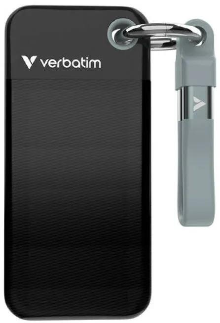 SSD Extern VERBATIM Pocket USB 3.2 Gen 2 256GB Black/Grey