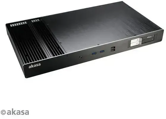 Carcasa server Akasa Mini ITX Carcasa Computer Galileo TU, Fanless, Slim THIN
