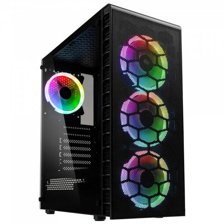 Carcasa PC Kolink Observatory Lite Mesh RGB Midi-Tower - Negru