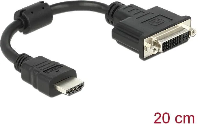 Adaptor DELOCK 65327, HDMI male > DVI 24+5 female 20 cm