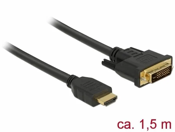 DELOCK 85653 video cable - HDMI / DVI - 1.5 m