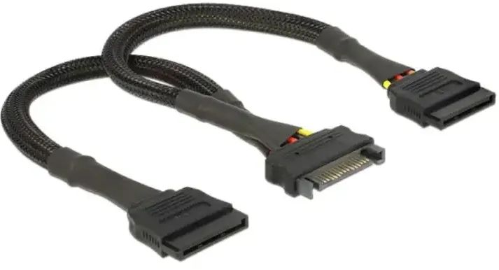 DELOCK 60135, power cable - SATA power to SATA power - 25 cm