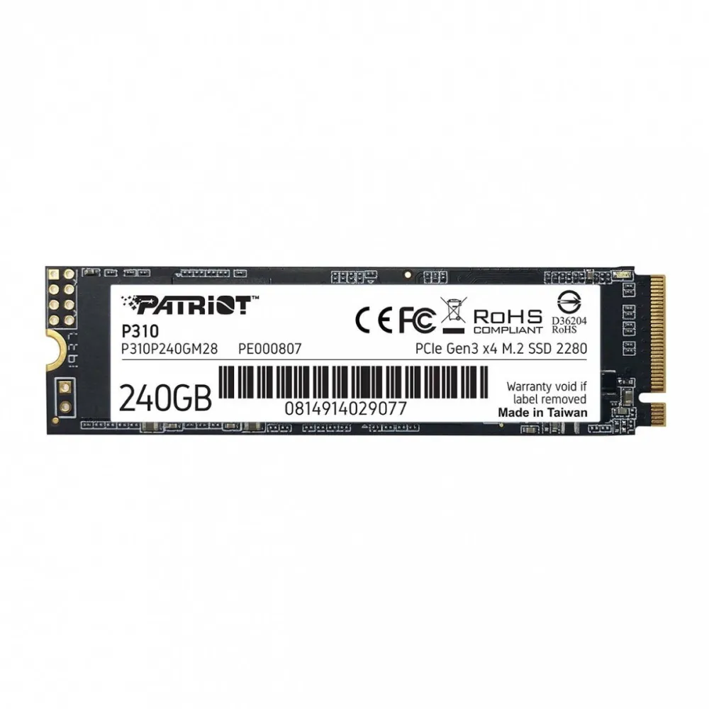 SSD Patriot P310 240GB PCI Express 3.0 x4 M.2 2280
