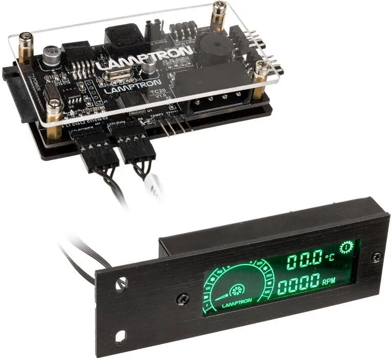 Modding PC Lamptron Controller pentru ventilator PCI RGB LED C20, Negru