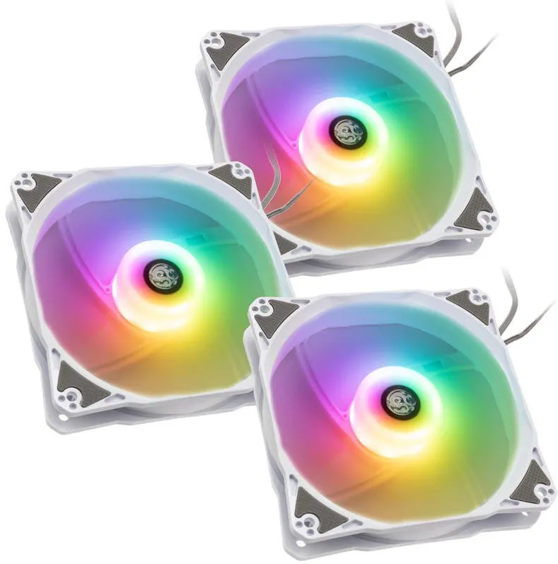 BitsPower Notos RGB PWM, 120mm - Alb, 3 - Pack
