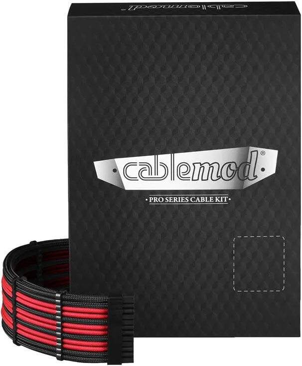 Modding PC CableMod C-Series PRO ModMesh Cable Kit pentru RMi/RMx/RM (Black Label) - Negru / Rosu