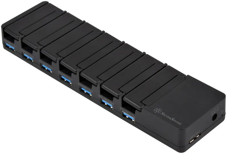 Hub USB Silverstone SST-UC03B-PRO Lade Station, 7 Port, 36 Watt