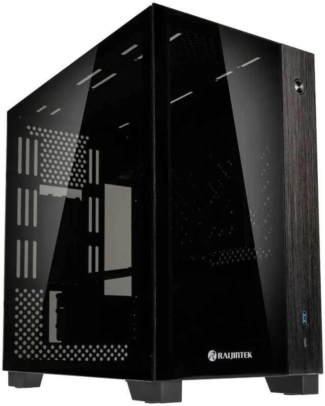 Carcasa PC Raijintek PAEAN MINI Mini-ITX, Tempered Glass - Negru