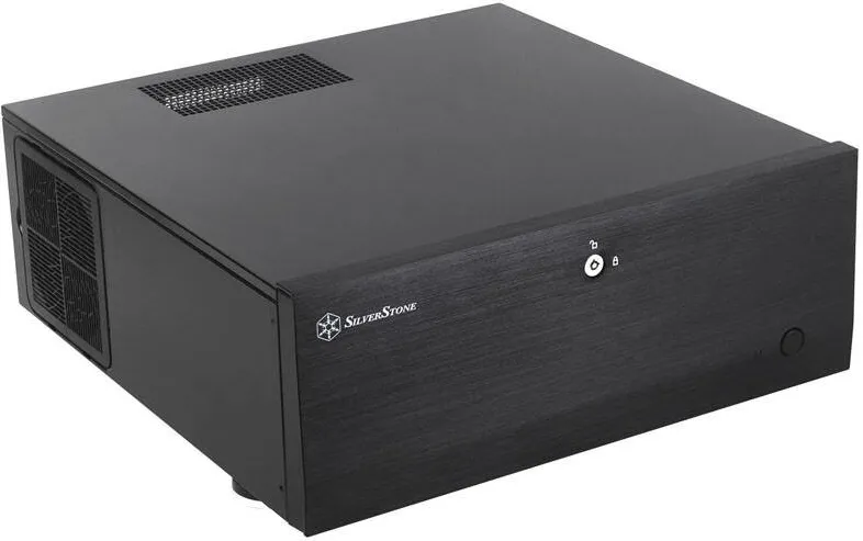 Carcasa PC Silverstone SST-GD07B-C - Grandia Airflow Desktop, USB-C - Negru