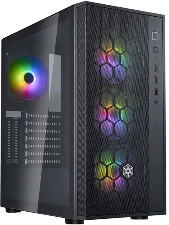 Carcasa PC Silverstone Fara R1 PRO V2 Midi-Tower, Tempered Glass - Negru