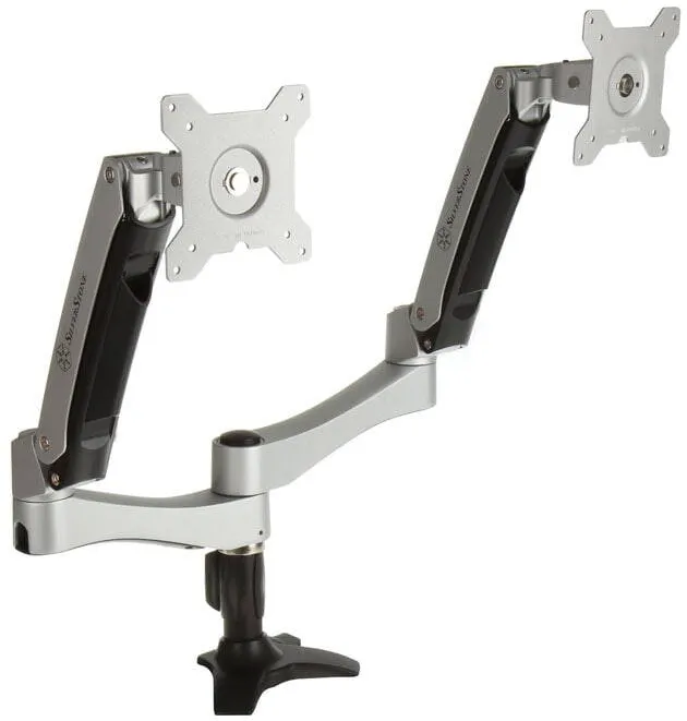 Suport TV / Monitor Silverstone SST-ARM22SC Dual Argintiu