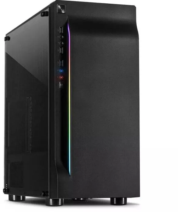 Carcasa PC Inter-Tech Gaming A-3411 Creek RGB cu Tempered Glass