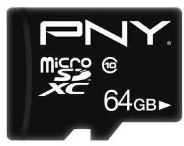 Card de Memorie PNY MicroSD HC  64GB Performance Plus Cl.10