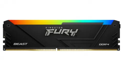 Memorie RAM Kingston Fury Beast, DIMM, DDR4, 16GB, 3200MHz, CL16, 1.35V, RGB
