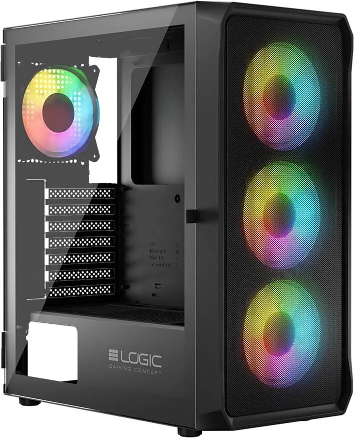 Carcasa PC LOGIC PORTOS ARGB Black