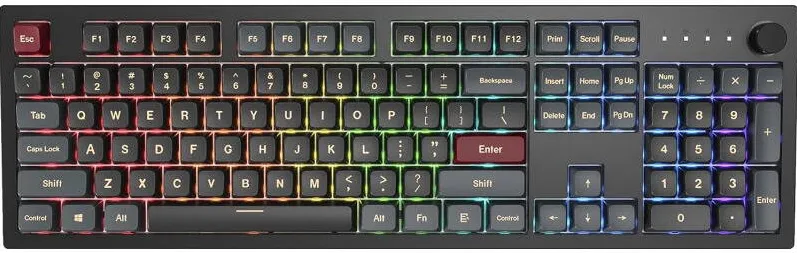 Tastatura Montech MKey Darkness RGB Gateron G Pro 2.0 Red Mecanica