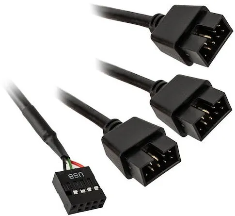 Convertor USB Lian Li pentru placa de baza PW-U2HB 1 USB la 3 USB