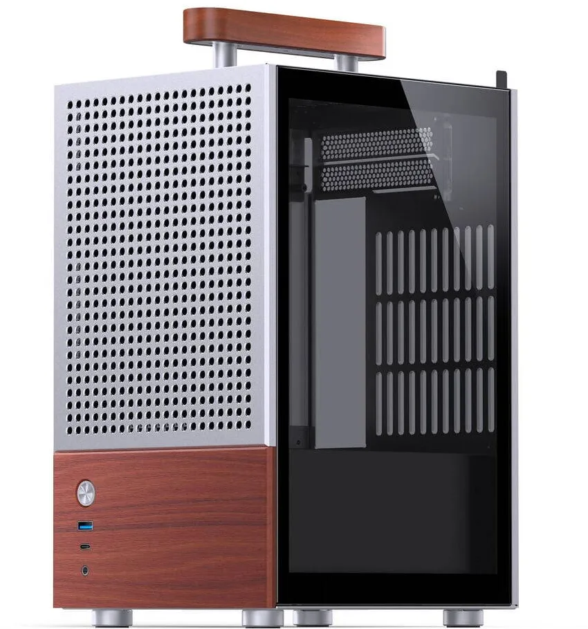 Carcasa PC Jonsbo  T6 PC    Holz  silver