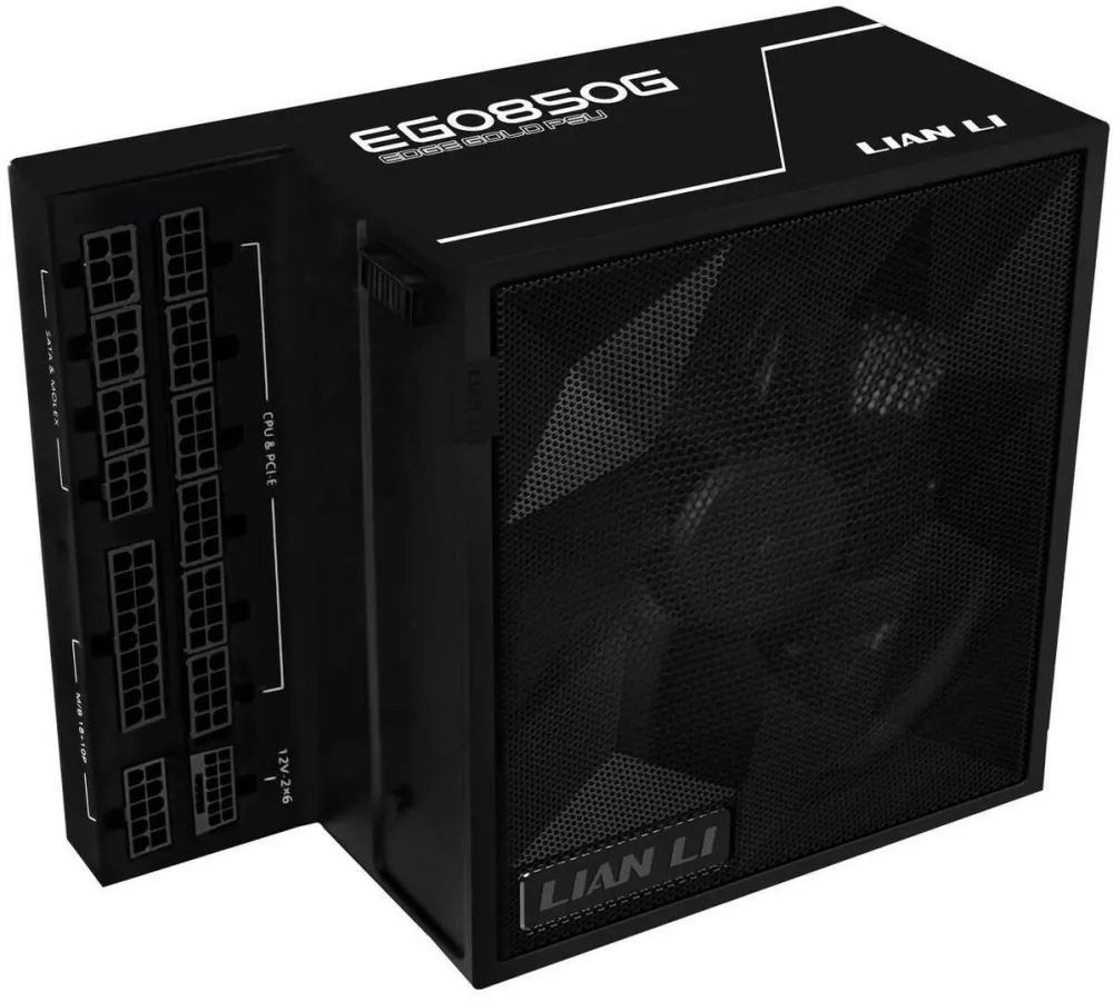 Sursa PC Lian Li Lian Li EDGE GOLD 850 80 PLUS Gold Netzteil, PCIe 5.1, ATX 3.1 - 850 Watt, schwarz