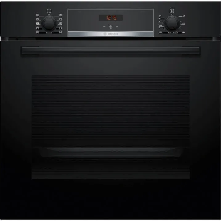 BOSCH Cuptor incorporabil Bosch HQA534EB3, 71 L, Electric, Multifunctional, Added Steam, Grill, Convectie 3D Plus, 8 functii, Autocuratare EcoClean + hidrolitica, Clasa A+, Negru