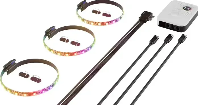 Modding PC HYTE HYTE LS10 qRGB LED Strip 3-pack + Nexus Portal, LED strip
