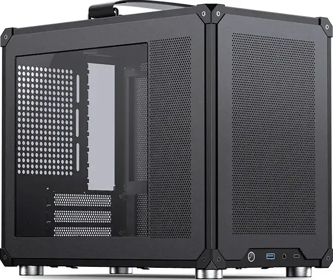 Carcasa PC Jonsbo C6 MAX PC-, Mini-, Micro-ATX, Tempered Glass - Negru