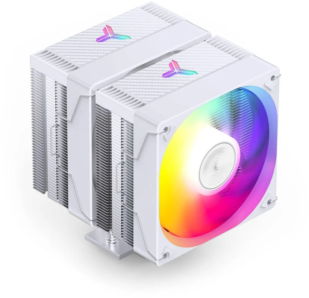 Cooler Jonsbo CR-3000E, Dual-Tower, ARGB, 260W TDP - Alb, 120mm