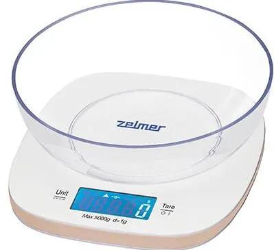 ZELMER ZKS1451 Electronic kitchen scale White