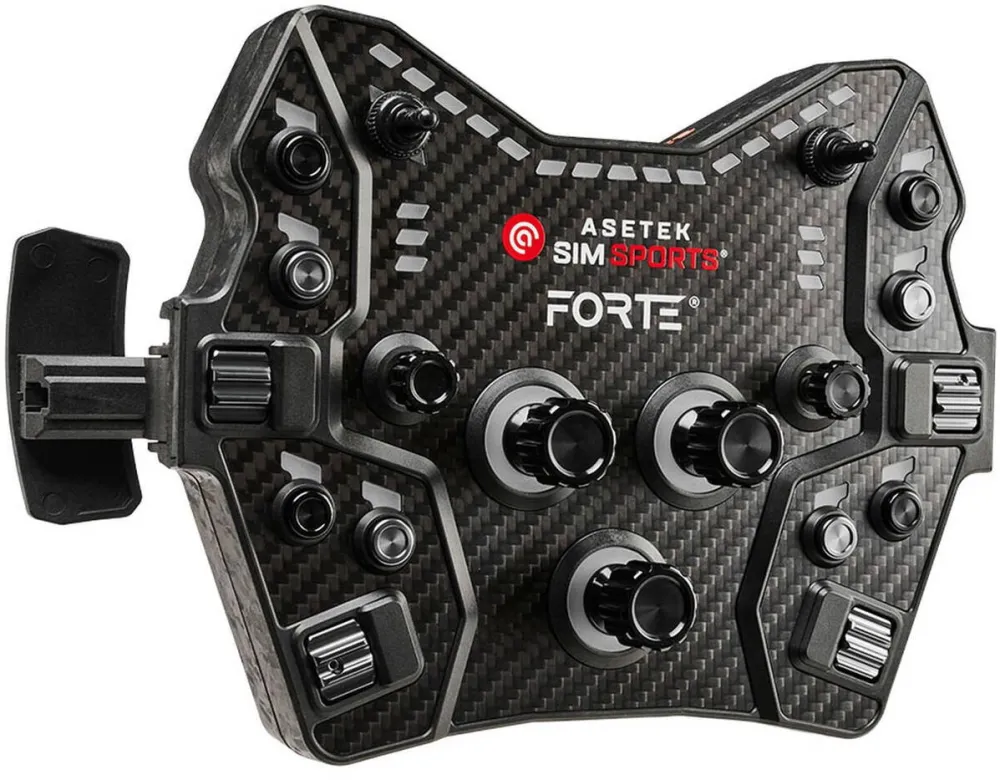 Volan Asetek SimSports Forte GT Button Box V2 - black, orange