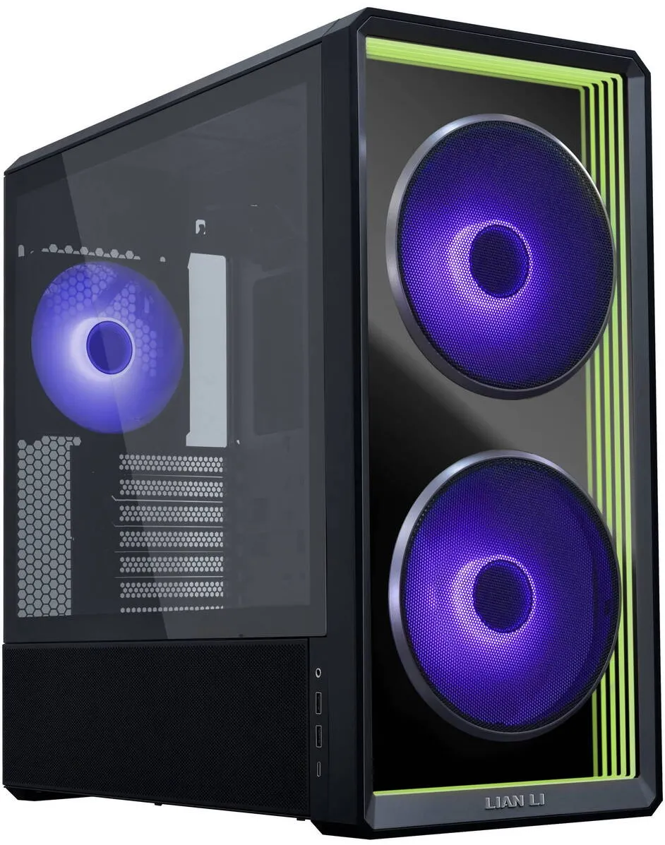 Carcasa PC Lian Li LANCOOL 217 INF PC Case, Mid-Tower, Tempered Glass, RGB Lighting - Black