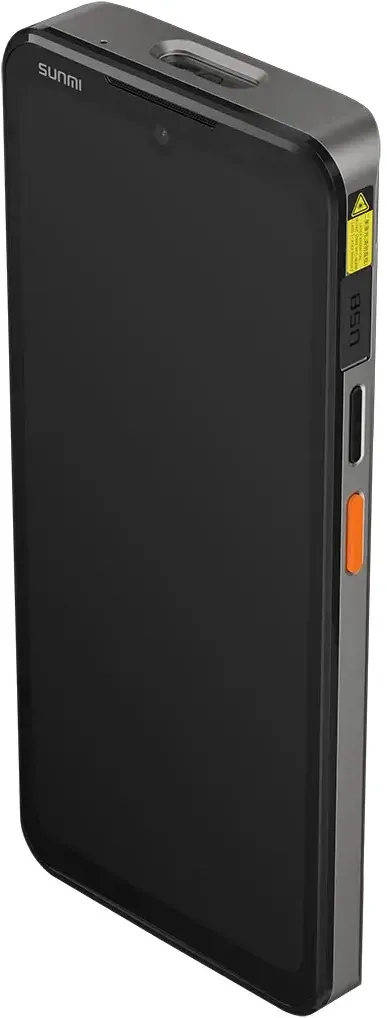 POS Sunmi Terminal L3, GMS-EDLA, A14, 6.75 cali, 6GB+128GB, 13MP rear + 5MP front camera, Dual NFC, WiFi, Fingerprint, IP68, 4G, EU Adapter, 3-Y