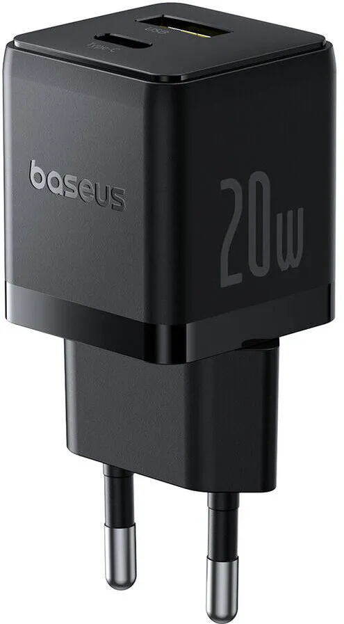 Baseus Palm USB and USB-C Charger 20W EU black