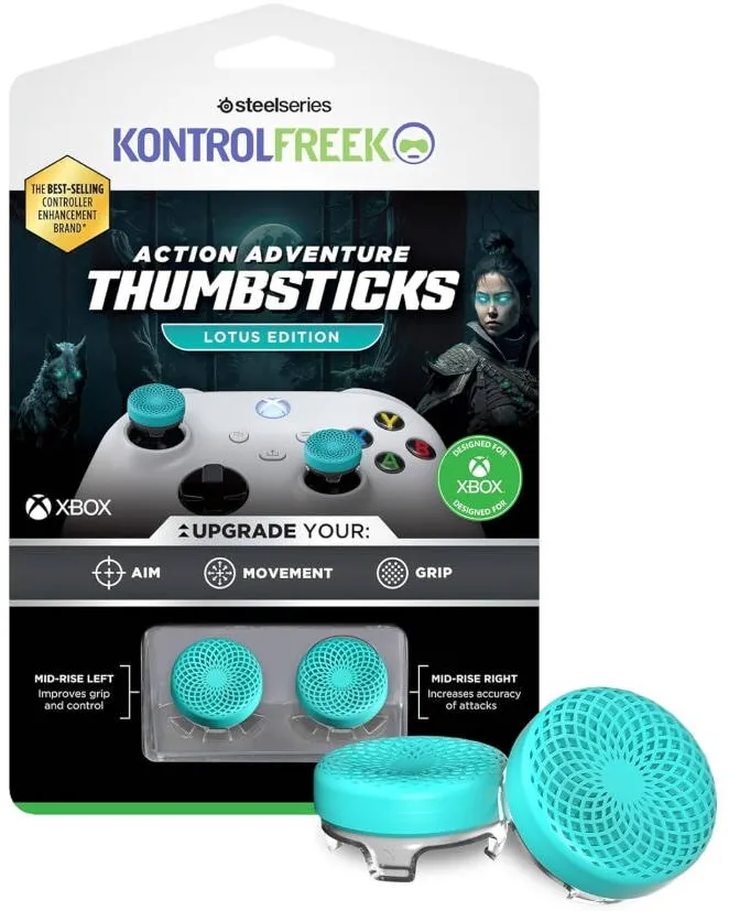 Gamepad STEELSERIES KontrolFreek Lotus Teal/Clear - XBX