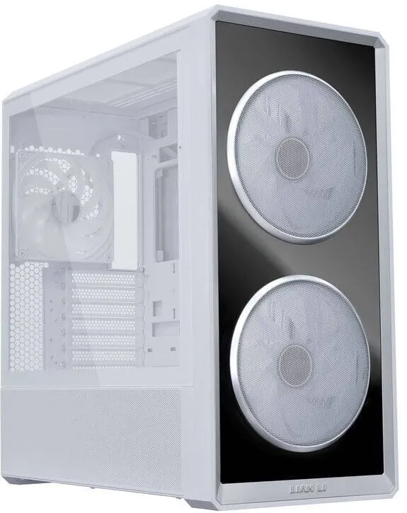 Carcasa PC Lian Li Lian Li LANCOOL 217 INF PC-Gehäuse, Midi-Tower, Tempered Glass, RGB-Beleuchtung - weiß