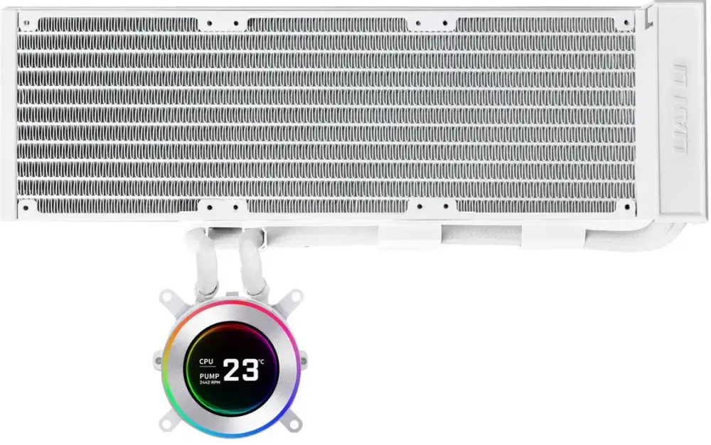 Cooler Lian Li HYDROSHIFT II LCD-C 360N Fanless ARGB AiO Wasserkühlung - weiß