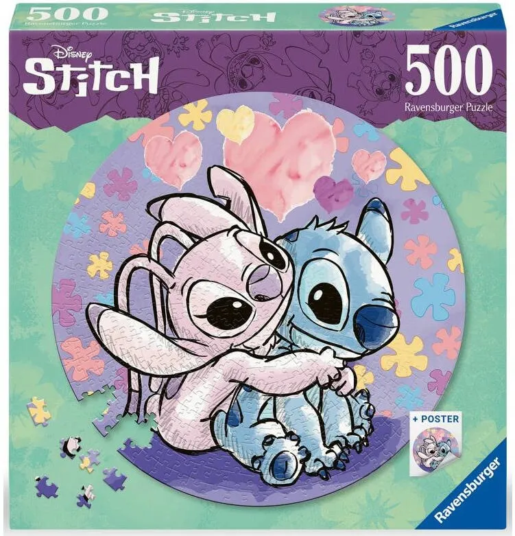 Puzzle Ravensburger Puzzle Ravensburger - Disney Stitch, 500 piese