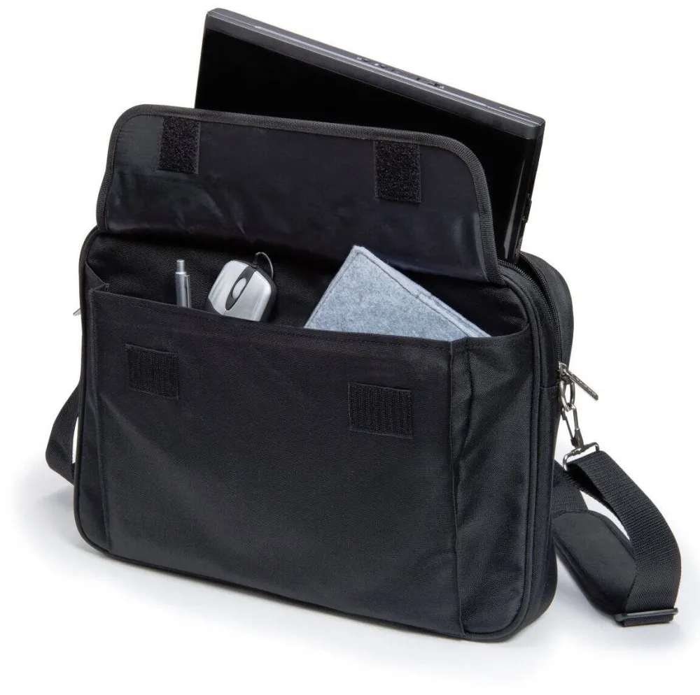 DICOTA Geanta laptop DICOTA, model D30805-RPET, 40,6 cm (16"), 2 compartimente, neagra, include mouse.