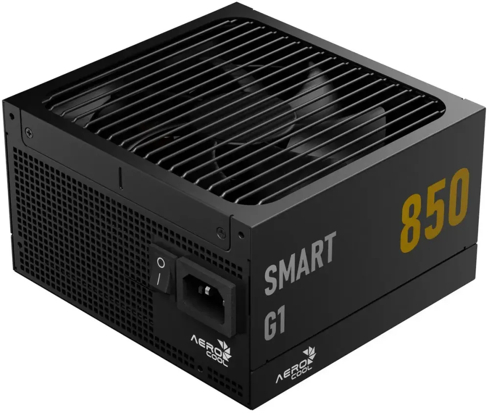 Sursa PC Aerocool Smart G1 80 PLUS Gold, PCIe 5.1, ATX 3.1 - 850 wati, neagra