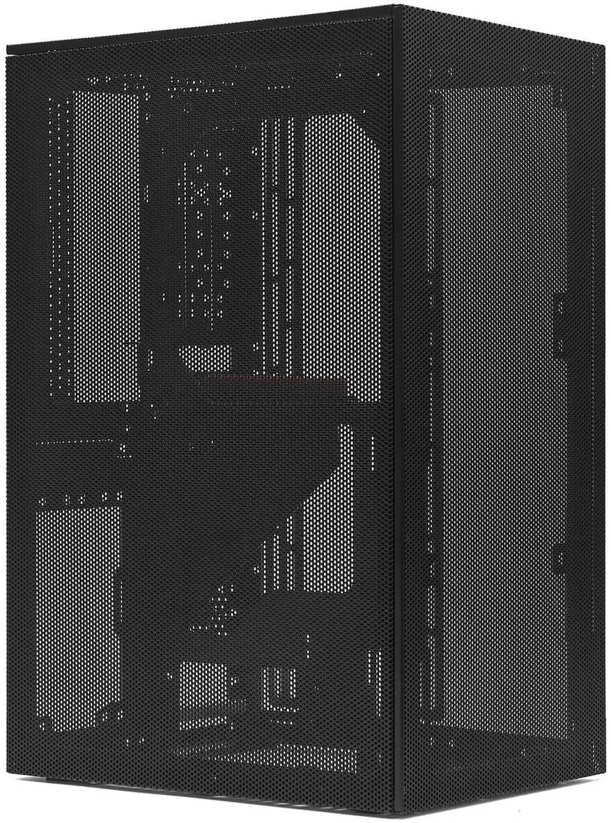 Carcasa PC ssupd Meshroom S V2, Mini Carcasa, ATX, Mesh – Negru