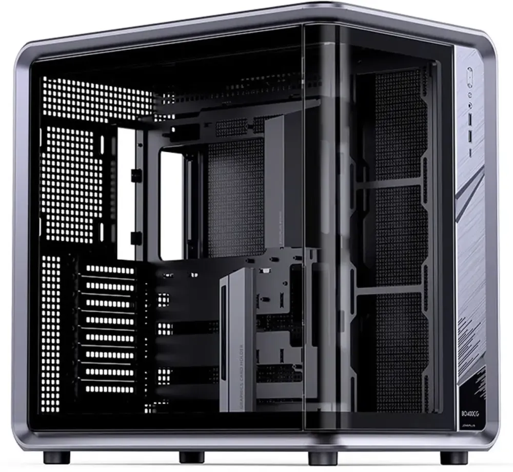 Carcasa PC Jonsplus BO400CG, Mid Tower, ATX, Sticla securizata - Gri inchis