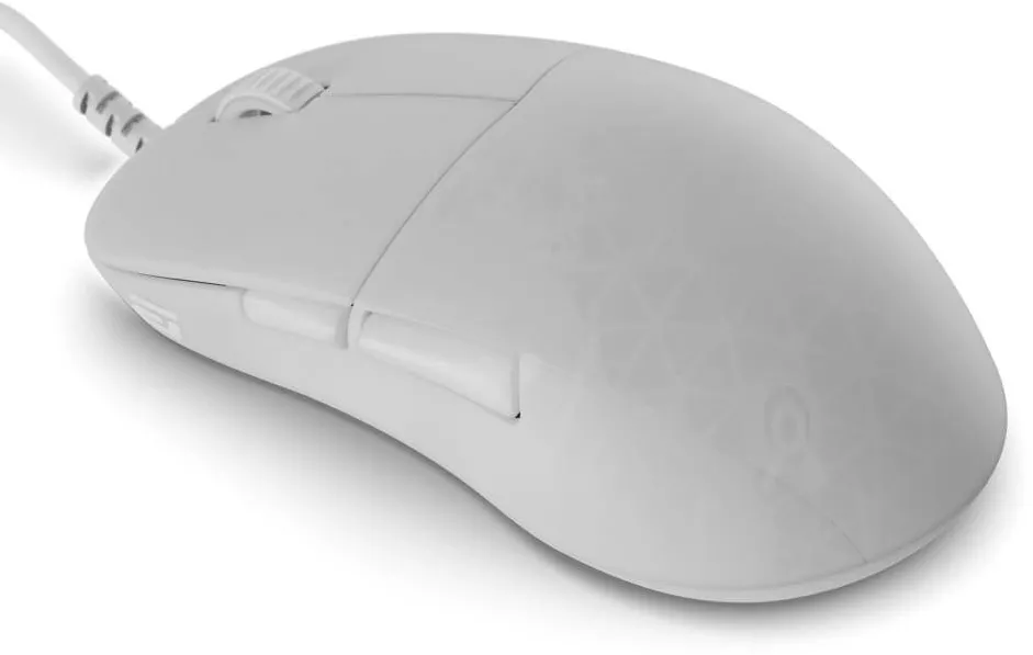 Mouse Endgame Gear Endgame Gear XM2 8k v2 de gaming cu fir, rata de interogare 8000 Hz, senzor PixArt PAW3950, Alb Frost